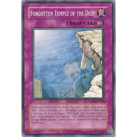 YuGiOh Trading Card Game Absolute Powerforce Common Forgotten Temple of the Deep ABPF-EN076
