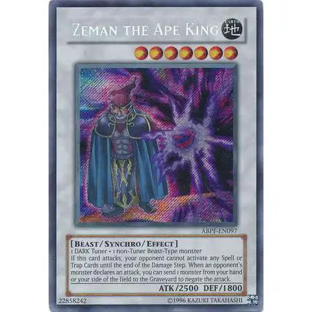 YuGiOh Trading Card Game Absolute Powerforce Secret Rare Zeman the Ape King ABPF-EN097