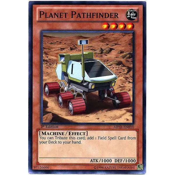 YuGiOh Trading Card Game Abyss Rising Common Planet Pathfinder ABYR-EN010