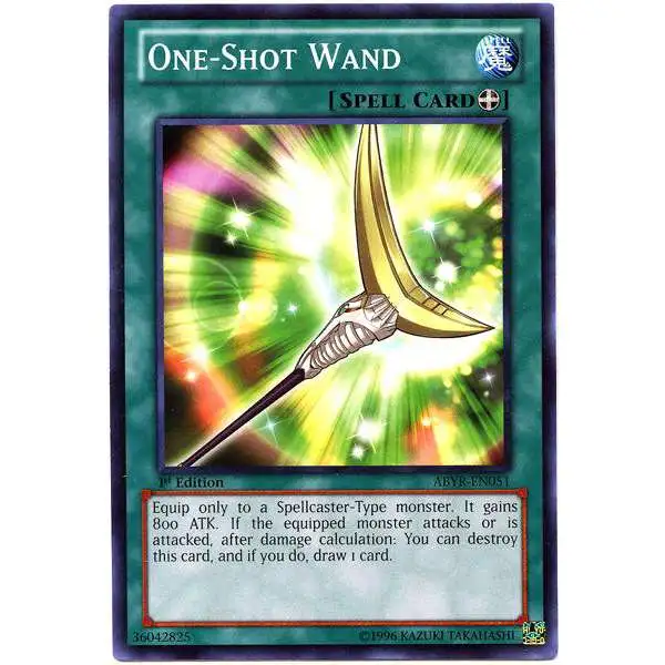 YuGiOh Trading Card Game Abyss Rising Common One-Shot Wand ABYR-EN051