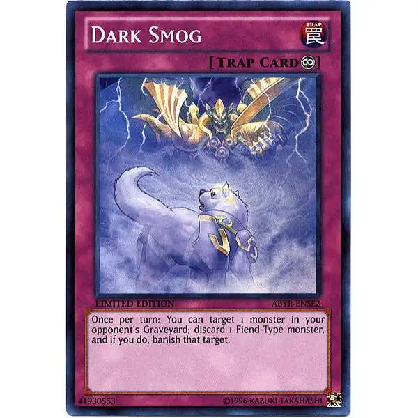 YuGiOh Abyss Rising Special Edition Super Rare Dark Smog ABYR-ENSE2
