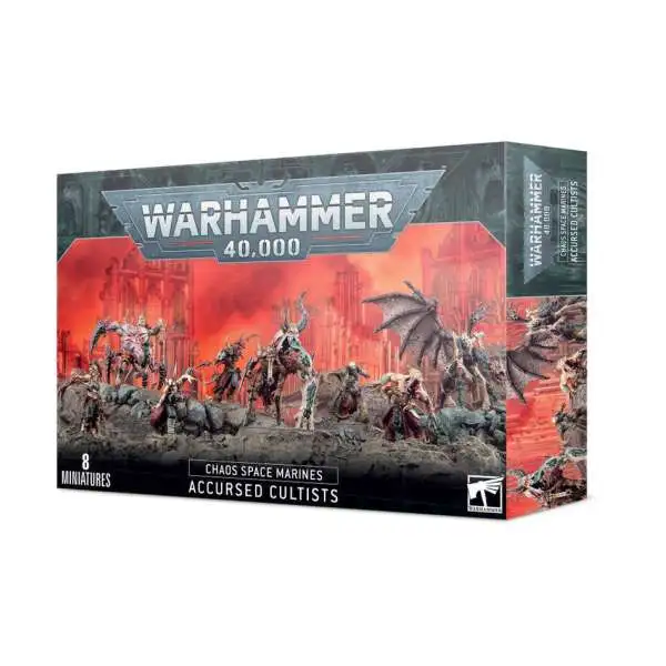 Warhammer 40,000 Chaos Marines Accursed Cultists Miniature Box Set