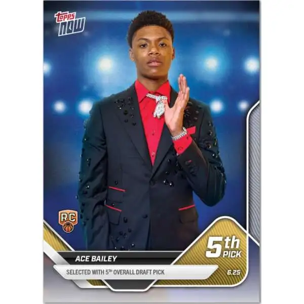 NBA 2025 NOW Basketball Ace Bailey D5 [Rookie Card, 4th Overall Draft Pick]