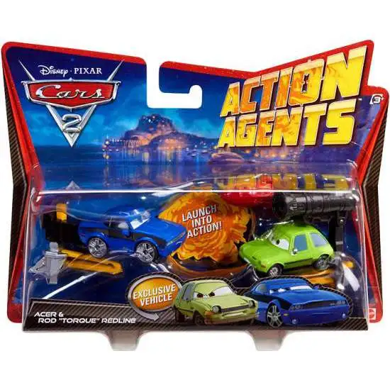 Mattel Disney Cars 2 Action Agents Barco y Accesorios 