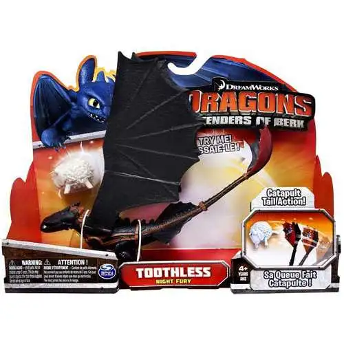 How to Train Your Dragon Defenders of Berk Toothless Action Figure [Night Fury, Catapult Tail Action]