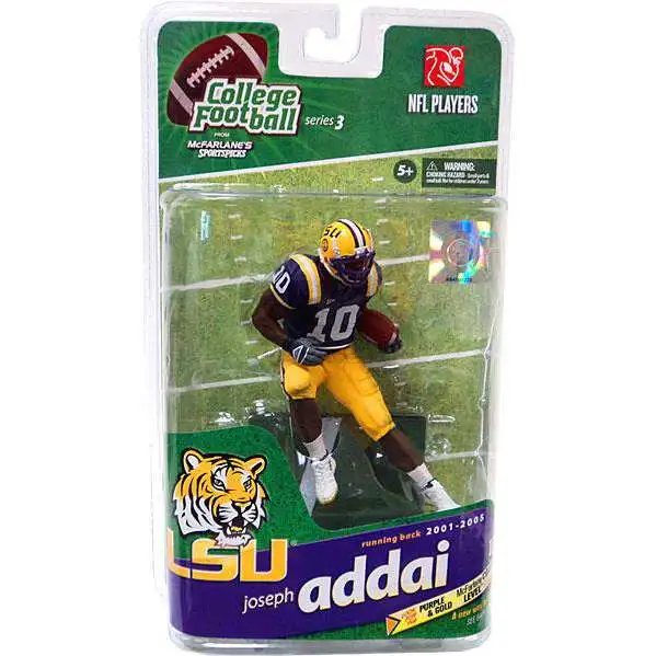 McFarlane Toys NCAA College Football Sports Picks Series 3 Joseph Addai Action Figure [Purple Jersey]