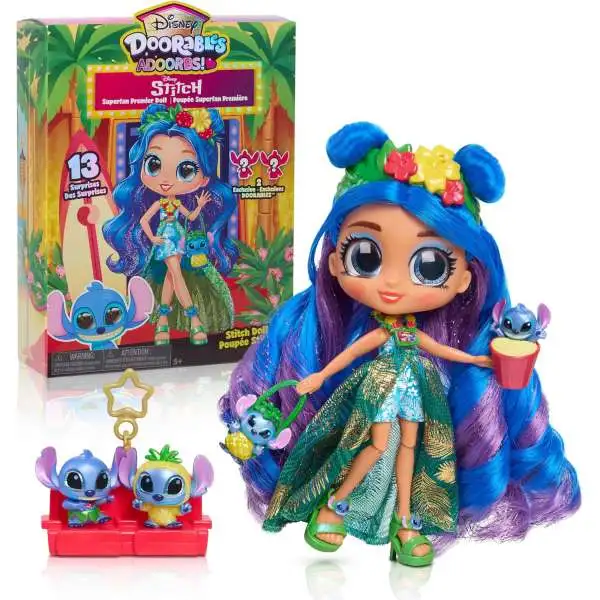 Disney Doorables ADOORBS! Coco 5.5-Inch Superfan Premiere Doll [Stitch Superfan, 2 Exclusive Doorables]