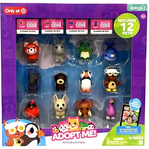 Adopt Me! Series 2 Mystery Pets Multipack Exclusive Mini Figure 12-Pack [4 Exclusive Virtual Item Redemption Codes!]