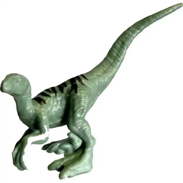 Jurassic Park 30th Anniversary Velociraptor 2-Inch Mini Figure [Sage Green & Dark Grey Loose]