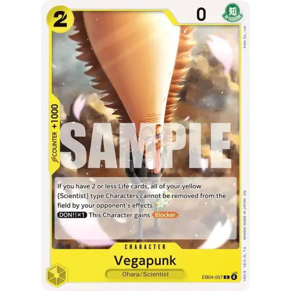 One Piece Trading Card Game Adventure on Kami's Island Common Vegapunk EB04-057