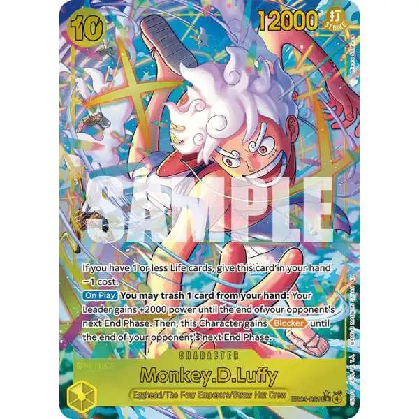 One Piece Trading Card Game Adventure on Kami's Island SEC Monkey.D.Luffy EB04-061 [Alternate Art]