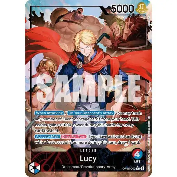 One Piece Trading Card Game Adventure on Kami's Island Leader Lucy OP15-002 [Alternate Art]