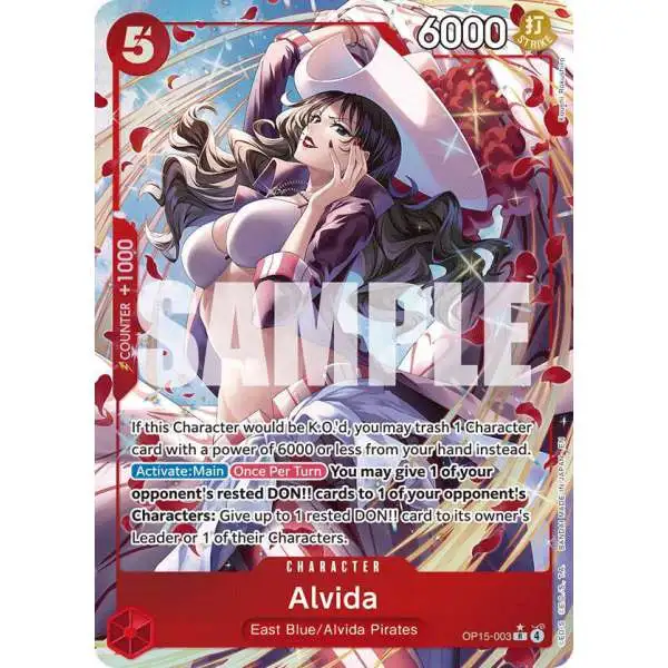 One Piece Trading Card Game Adventure on Kami's Island Rare Alvida OP15-003 [Alternate Art]