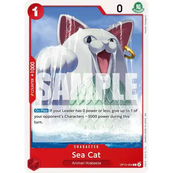One Piece Trading Card Game Adventure on Kami's Island Common Sea Cat OP15-004