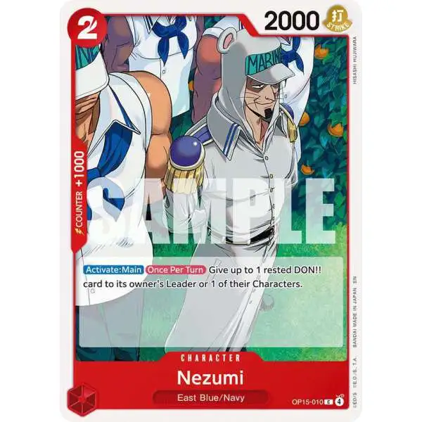 One Piece Trading Card Game Adventure on Kami's Island Common Nezumi OP15-010