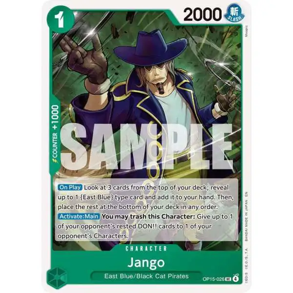 One Piece Trading Card Game Adventure on Kami's Island Uncommon Jango OP15-026