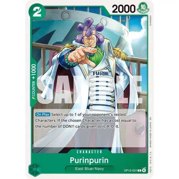 One Piece Trading Card Game Adventure on Kami's Island Common Purinpurin OP15-031