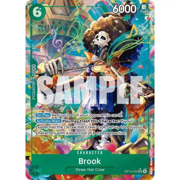 One Piece Trading Card Game Adventure on Kami's Island Super Rare Brook OP15-032 [Alternate Art]