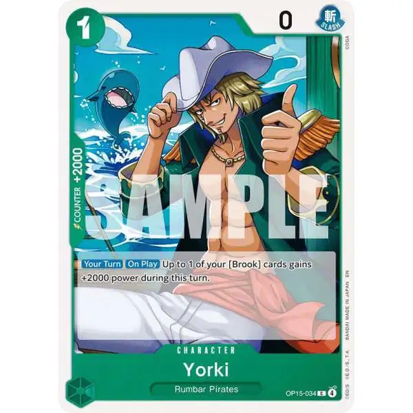 One Piece Trading Card Game Adventure on Kami's Island Common Yorki OP15-034