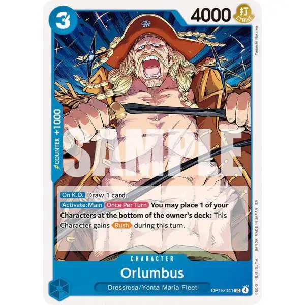 One Piece Trading Card Game Adventure on Kami's Island Uncommon Orlumbus OP15-041