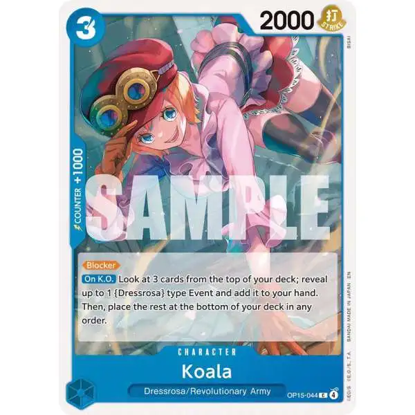 One Piece Trading Card Game Adventure on Kami's Island Common Koala OP15-044