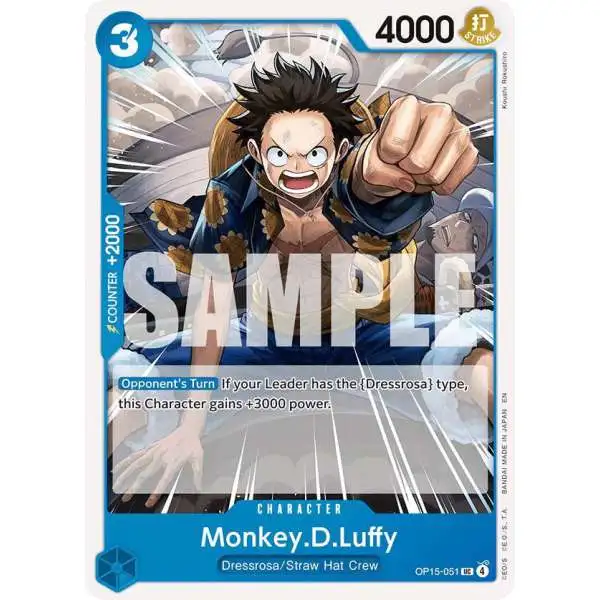 ONE PIECE カードゲーム Monkey.D.Luffy One Piece Trading Card Game The Time of Battle Single Card Super