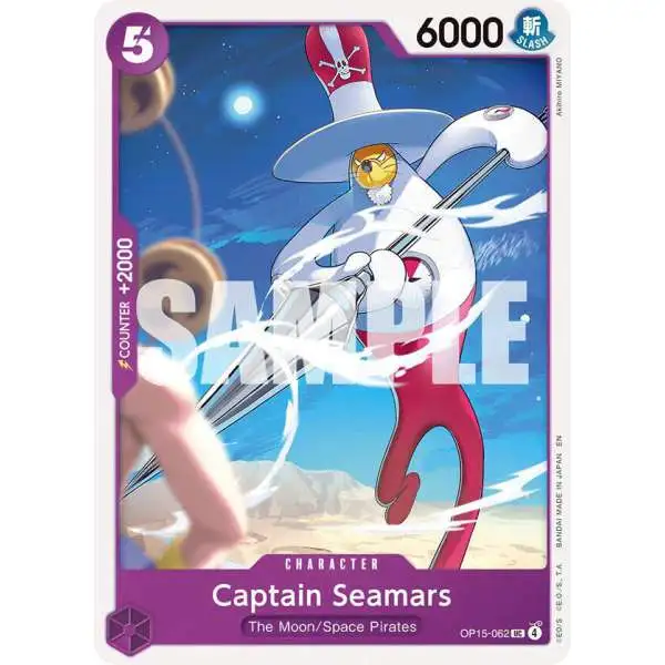 One Piece Trading Card Game Adventure on Kami's Island Uncommon Captain Seamars OP15-062