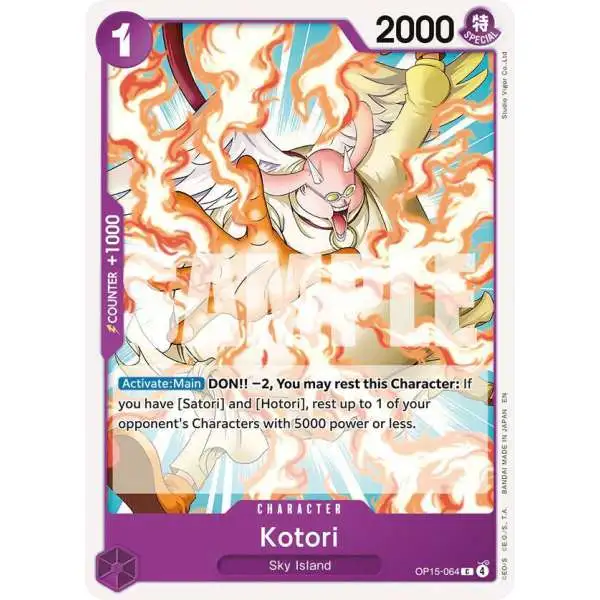 One Piece Trading Card Game Adventure on Kami's Island Common Kotori OP15-064
