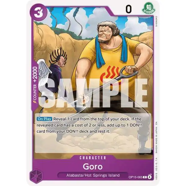 One Piece Trading Card Game Adventure on Kami's Island Common Goro OP15-065
