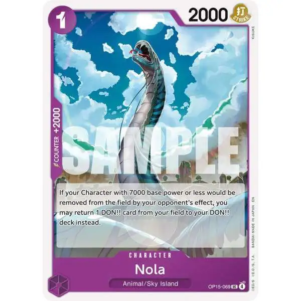 One Piece Trading Card Game Adventure on Kami's Island Uncommon Nola OP15-069