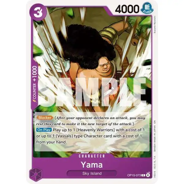 One Piece Trading Card Game Adventure on Kami's Island Common Yama OP15-073