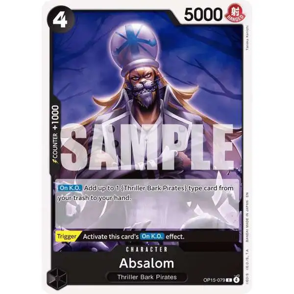 One Piece Trading Card Game Adventure on Kami's Island Common Absalom OP15-079