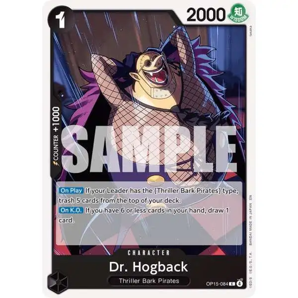 One Piece Trading Card Game Adventure on Kami's Island Common Dr. Hogback OP15-084