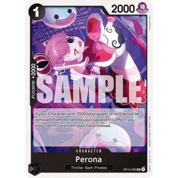 One Piece Trading Card Game Adventure on Kami's Island Uncommon Perona OP15-090