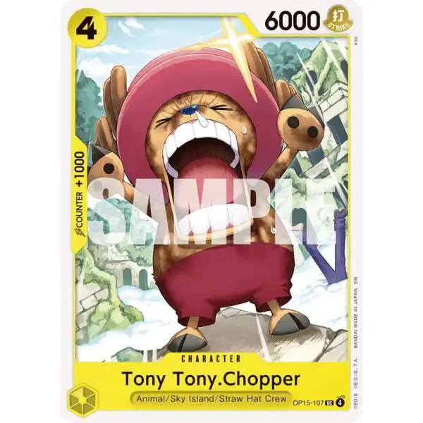 One Piece Trading Card Game Adventure on Kami's Island Uncommon Tony Tony.Chopper OP15-107
