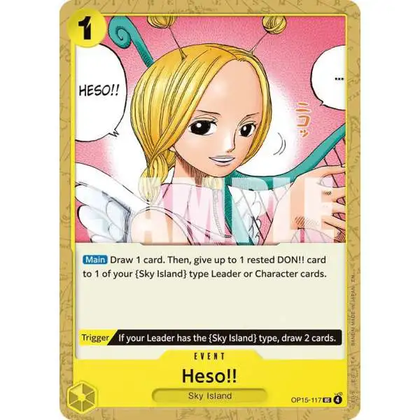 One Piece Trading Card Game Adventure on Kami's Island Uncommon Heso!! OP15-117