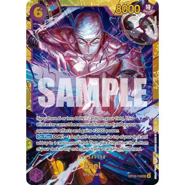 One Piece Trading Card Game Adventure on Kami's Island SEC Enel OP15-118