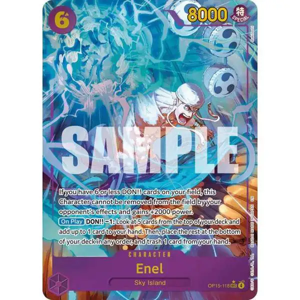 One Piece Trading Card Game Adventure on Kami's Island SEC Enel OP15-118 [Alternate Art]