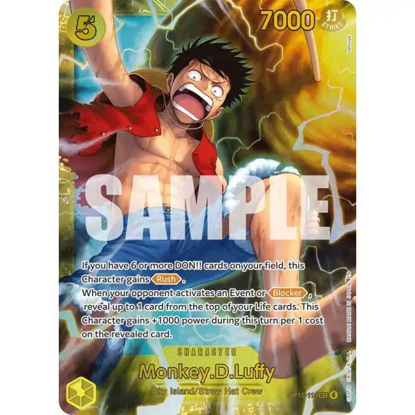 One Piece Trading Card Game Adventure on Kami's Island SEC Monkey.D.Luffy OP15-119