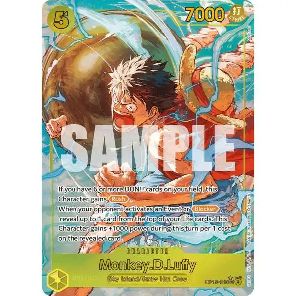 One Piece Trading Card Game Adventure on Kami's Island SEC Monkey.D.Luffy OP15-119 [Alternate Art]