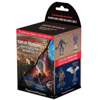 Dungeons & Dragons Icons of the Realms Adventures From Baldur's Gate Miniature Booster Pack [4 RANDOM Miniatures]