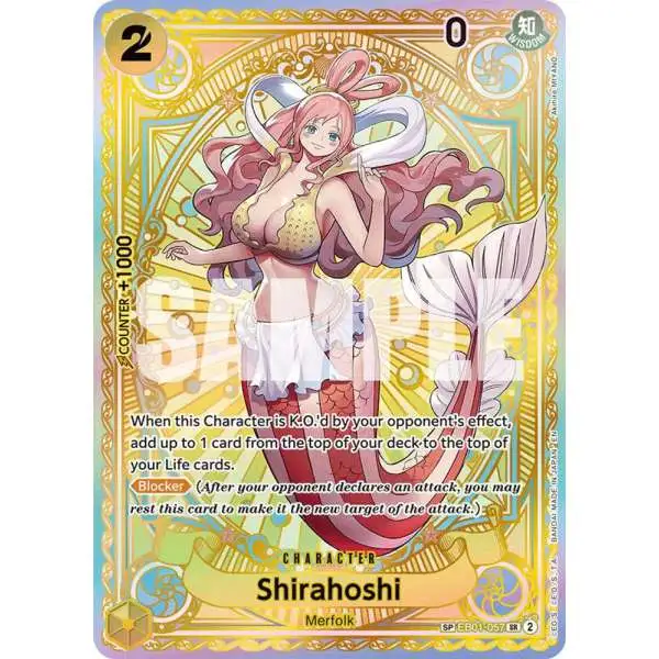One Piece Trading Card Game A Fist of Divine Speed Super Rare Shirahoshi EB01-057 [SP]