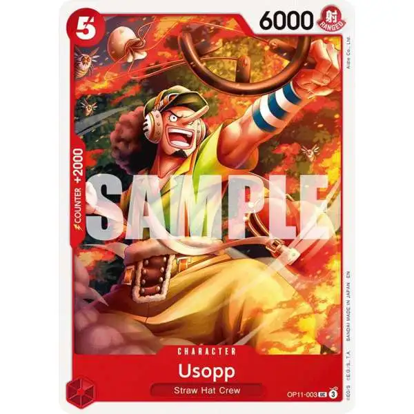 One Piece Trading Card Game A Fist of Divine Speed Uncommon Usopp OP11-003