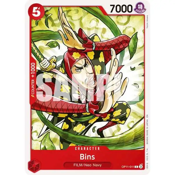 One Piece Trading Card Game A Fist of Divine Speed Common Bins OP11-011