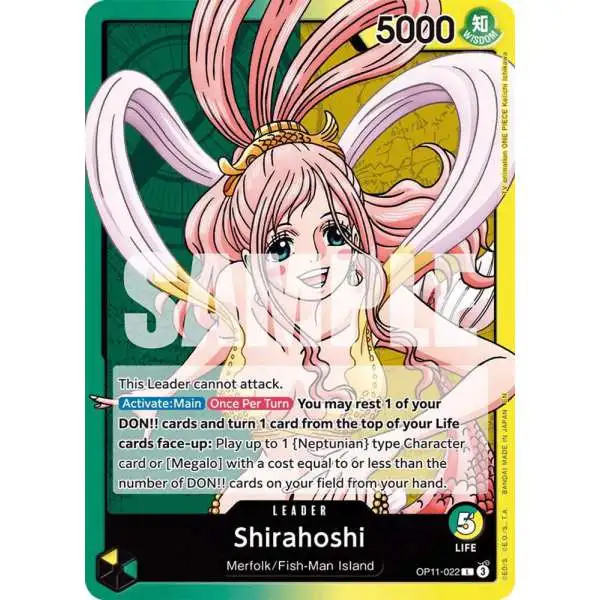 One Piece Trading Card Game A Fist of Divine Speed Leader Shirahoshi OP11-022
