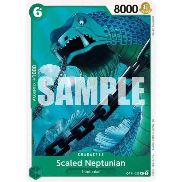 One Piece Trading Card Game A Fist of Divine Speed Common Scaled Neptunian OP11-026