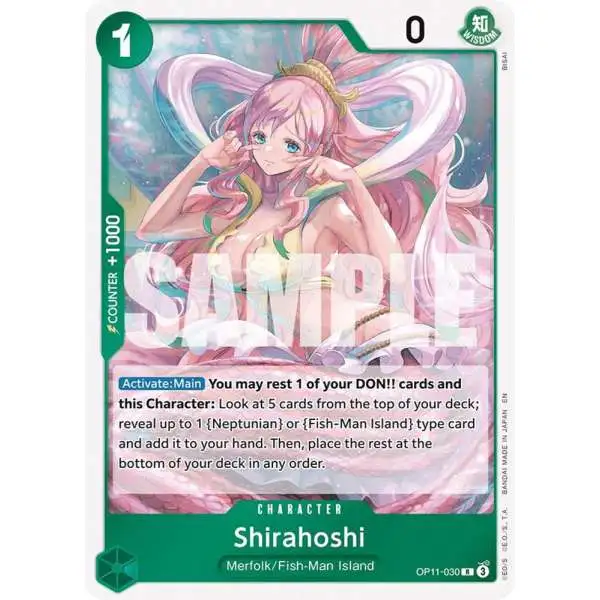 One Piece Trading Card Game A Fist of Divine Speed Rare Shirahoshi OP11-030