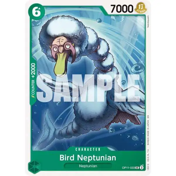 One Piece Trading Card Game A Fist of Divine Speed Uncommon Bird Neptunian OP11-033