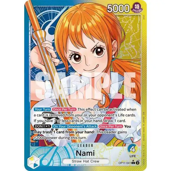 One Piece Trading Card Game A Fist of Divine Speed Leader Nami OP11-041 [Alternate Art]
