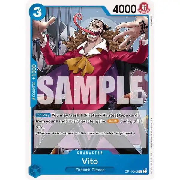 One Piece Trading Card Game A Fist of Divine Speed Common Vito OP11-042